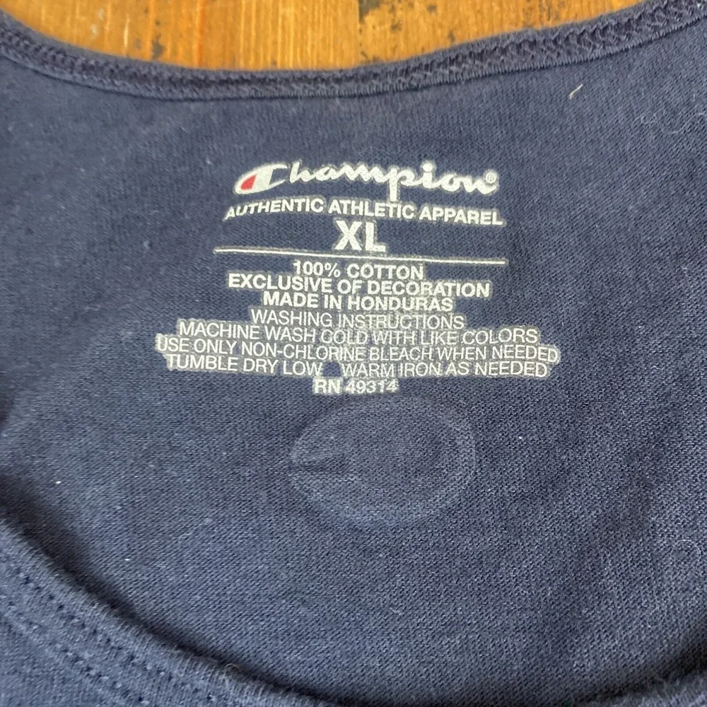 Champion Block Island Tank Top Men's XL Rhode Island Est‎ 1661, 100% Cotton NAVY